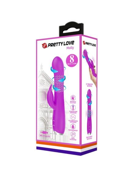 PRETTY LOVE - MOLLY Vibrador Con Rotación | SexPlace.MX