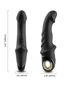 ARMONY - Joyblade Dildo Vibrador Rotador Negro: Placer Erótico Premium y 9 Modos de Vibración