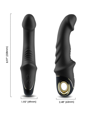 ARMONY - Joyblade Dildo Vibrador Rotador Negro: Placer Erótico Premium y 9 Modos de Vibración