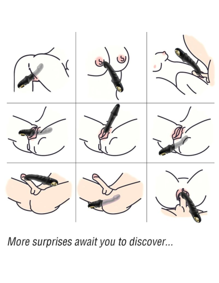 ARMONY - Joyblade Dildo Vibrador Rotador Negro: Placer Erótico Premium y 9 Modos de Vibración