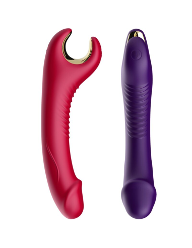 ARMONY - Prince Dildo Vibrador & Rotador Rojo | Placer Erótico Inigualable