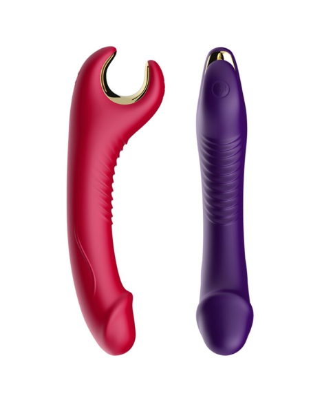 ARMONY - Prince Dildo Vibrador & Rotador Rojo | Placer Erótico Inigualable