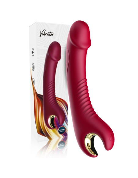 ARMONY - Prince Dildo Vibrador & Rotador Rojo | Placer Erótico Inigualable