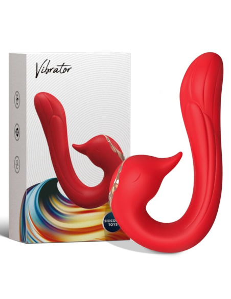 ARMONY - Delfín Vibrador Multiposición con Efecto Calor Rojo | Placer y Estimulación Inigualables
