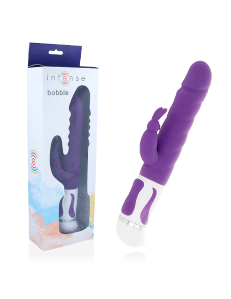 INTENSE - BOBBLE Vibrador Rotador Silicona Lila | SexPlace.MX