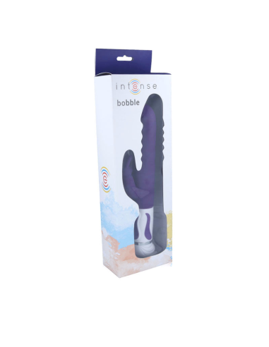 INTENSE - BOBBLE Vibrador Rotador Silicona Lila | SexPlace.MX