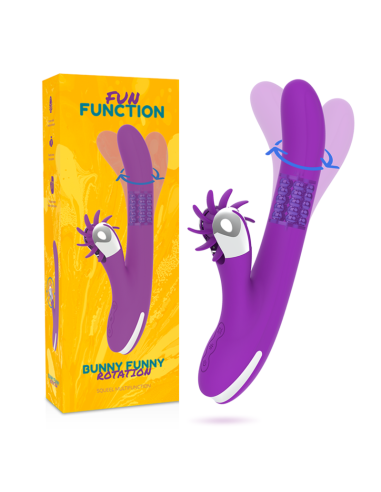 FUN FUNCTION - BUNNY FUNNY ROTATION 2.0: Estimulador Clitoriano Revolucionario con 7 Modos de Placer