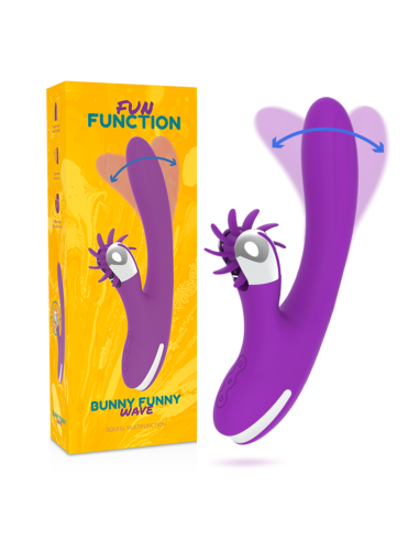 FUN FUNCTION - BUNNY FUNNY WAVE 2.0: Estimulador Clitoriano Premium con Vibraciones y Movimiento Realista