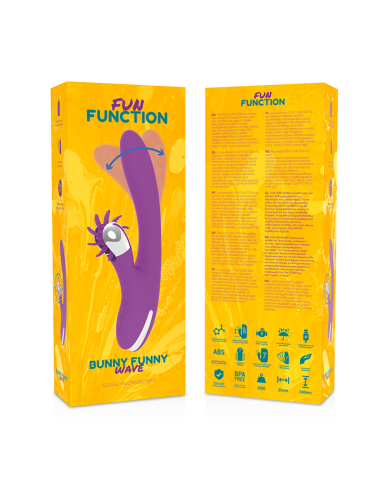 FUN FUNCTION - BUNNY FUNNY WAVE 2.0: Estimulador Clitoriano Premium con Vibraciones y Movimiento Realista