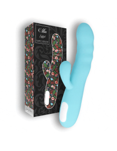 MIA Eiffel Vibrador Rotador Azul Turquesa - Potente Estimulador de Punto G y Clítoris con 10 Programas de Vibración y Diseño Imp