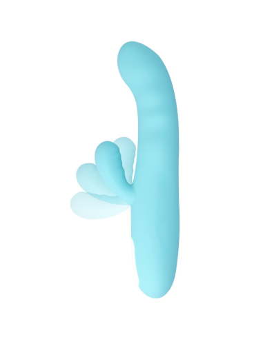 MIA Eiffel Vibrador Rotador Azul Turquesa - Potente Estimulador de Punto G y Clítoris con 10 Programas de Vibración y Diseño Imp