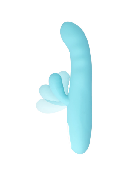 MIA Eiffel Vibrador Rotador Azul Turquesa - Potente Estimulador de Punto G y Clítoris con 10 Programas de Vibración y Diseño Imp