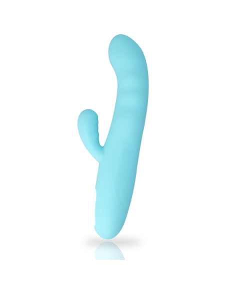 MIA Eiffel Vibrador Rotador Azul Turquesa - Potente Estimulador de Punto G y Clítoris con 10 Programas de Vibración y Diseño Imp