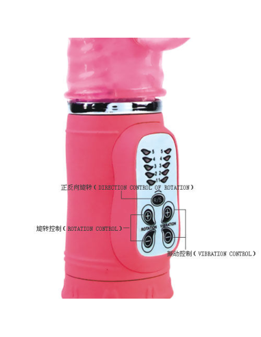 BAILE - Cute Passion Bunny Rampante 10F: Potente Vibrador Rosa con Estimulador Clitoriano y 10 Funciones