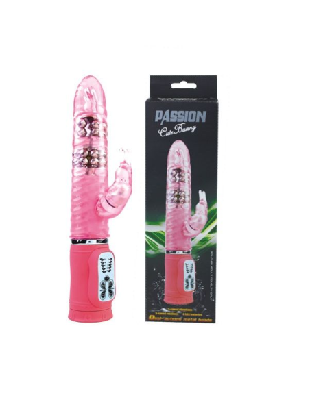 BAILE - Cute Passion Bunny Rampante 10F: Potente Vibrador Rosa con Estimulador Clitoriano y 10 Funciones