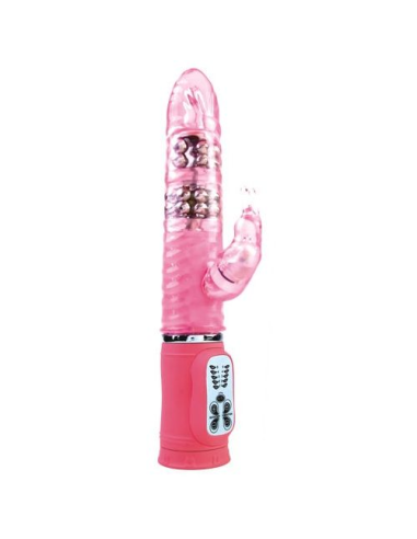 BAILE - Cute Passion Bunny Rampante 10F: Potente Vibrador Rosa con Estimulador Clitoriano y 10 Funciones