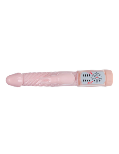 BAILE Fire Bunny: Vibrador Rotador con Estimulador Clitorial y Temperatura de 48°