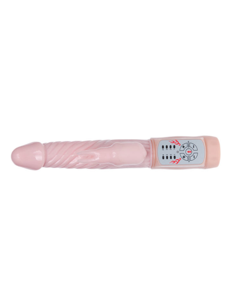 BAILE Fire Bunny: Vibrador Rotador con Estimulador Clitorial y Temperatura de 48°