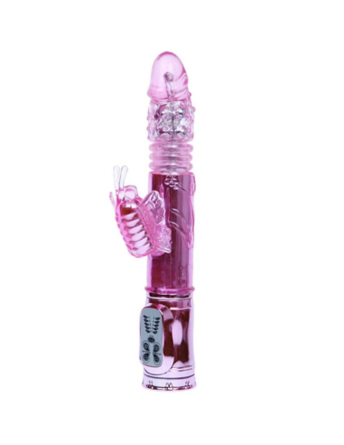Baile - Vibrador Recargable con Rotación y Estimulador Throbbing Butterfly para el Máximo Placer Femenino