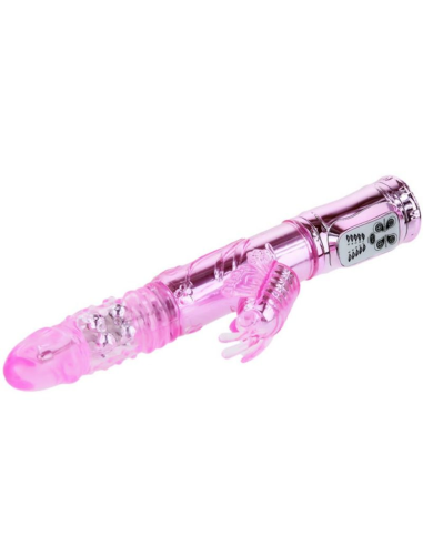 Baile - Vibrador Recargable con Rotación y Estimulador Throbbing Butterfly para el Máximo Placer Femenino