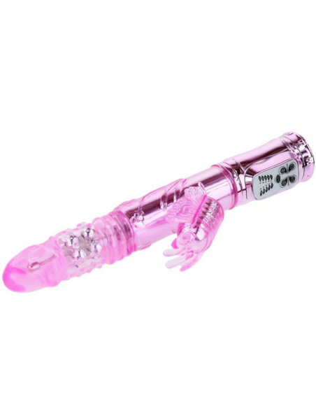 Baile - Vibrador Recargable con Rotación y Estimulador Throbbing Butterfly para el Máximo Placer Femenino