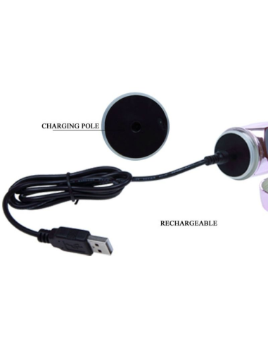 Baile - Vibrador Recargable con Rotación y Estimulador Throbbing Butterfly para el Máximo Placer Femenino