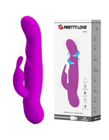 PRETTY LOVE - HIGHGRADE HALE Vibrador Conejito Rotador| SexPlace.MX