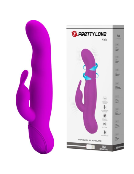 PRETTY LOVE - HIGHGRADE HALE Vibrador Conejito Rotador| SexPlace.MX