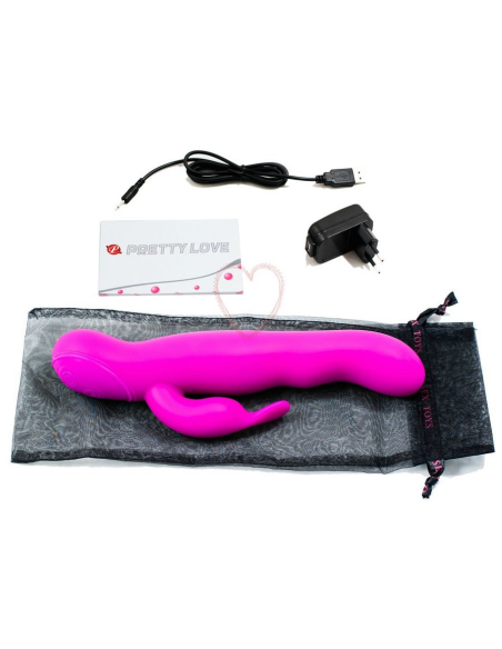 PRETTY LOVE - HIGHGRADE HALE Vibrador Conejito Rotador| SexPlace.MX