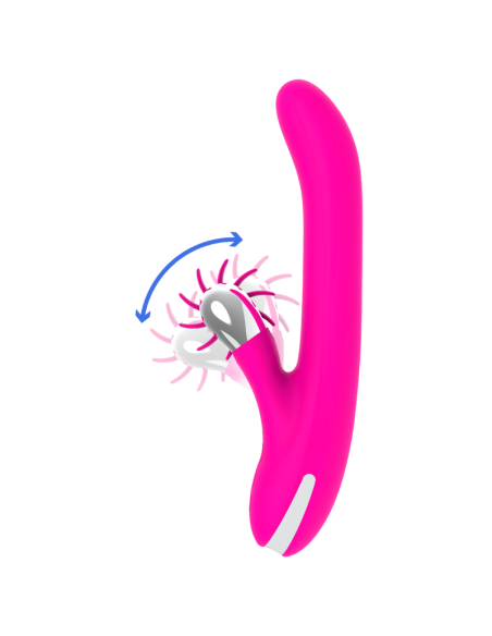 DIVERSIA - BUNNY ROTATION 24 CM: Vibrador Premium con Estimulación Potente y Rotación del Clítoris