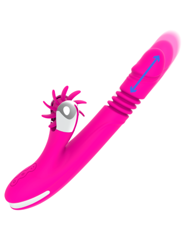 DIVERSIA - BUNNY UP & DOWN 24 CM: Vibrador Premium con Estimulación Multifuncional y Motor Potente
