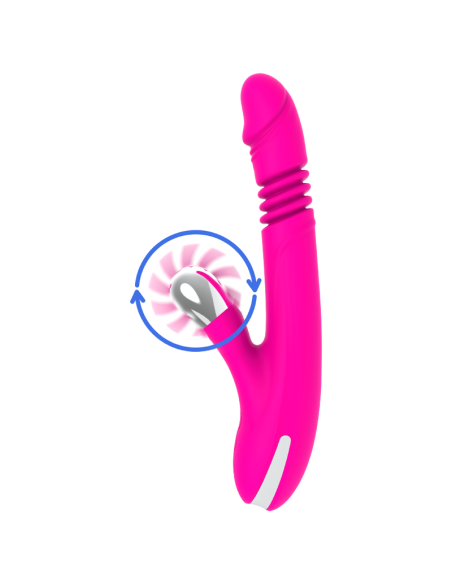 DIVERSIA - BUNNY UP & DOWN 24 CM: Vibrador Premium con Estimulación Multifuncional y Motor Potente