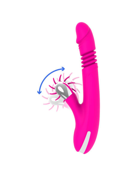 DIVERSIA - BUNNY UP & DOWN 24 CM: Vibrador Premium con Estimulación Multifuncional y Motor Potente