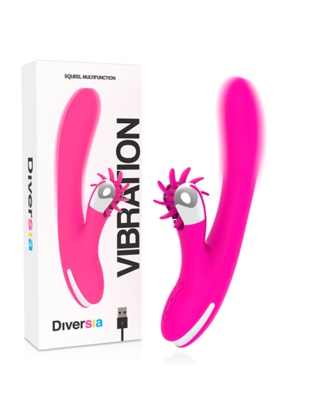 DIVERSIA Bunny Vibrating 24 cm: Potente Vibrador Silicona Premium para Placer Infinito
