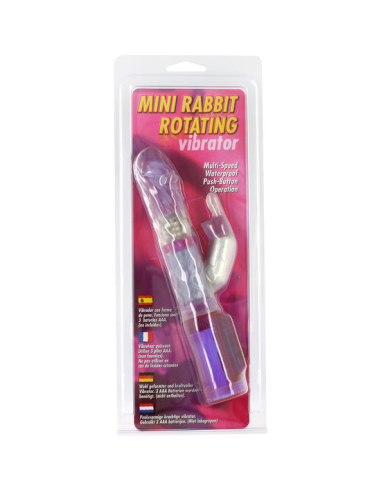 SEVEN CREATIONS Mini Conejito Rampante - Vibrador Rotador Resistente al Agua con Estimulador de Clítoris