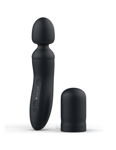 B SWISH BTHRILLED - Vibrador Wand Premium Negro | Estimulación Intensa y Diseño Ergonómico