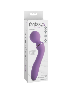 FANTASY FOR HER - DUO WAND: Masajeador Erótico con 10 Modos de Vibración y Diseño Ergonómico