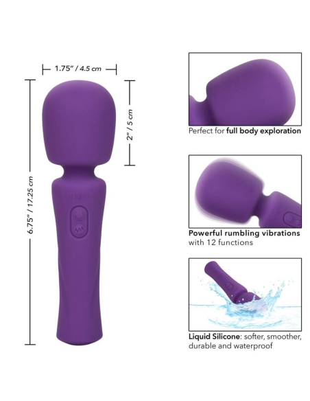 CALEXOTICS Stella Massager Violeta - Potente, Flexible y Recargable | 12 Funciones de Vibración