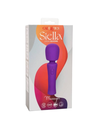 CALEXOTICS Stella Massager Violeta - Potente, Flexible y Recargable | 12 Funciones de Vibración