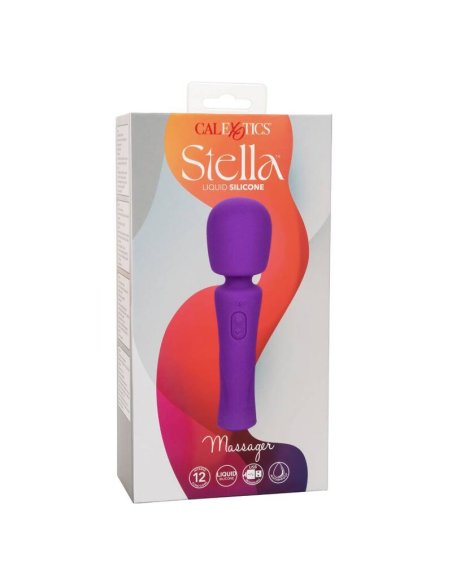 CALEXOTICS Stella Massager Violeta - Potente, Flexible y Recargable | 12 Funciones de Vibración