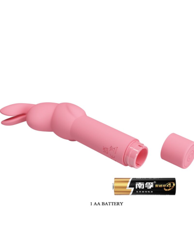 PRETTY LOVE - GERARDO Mini Vibrador De Silicona Conejo Rosa | SexPlace