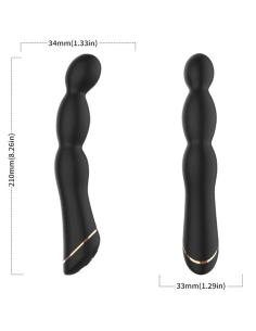 Vibrador Ajustable Negro ARMONY - Placer Erótico de Silicona Premium 100% Sumergible