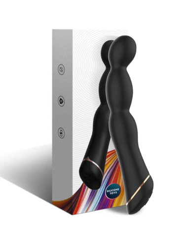 Vibrador Ajustable Negro ARMONY - Placer Erótico de Silicona Premium 100% Sumergible