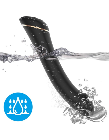 Vibrador ARMONY - Cabeza Plana Silicona Negra | 9 Modos de Vibración & 100% Sumergible