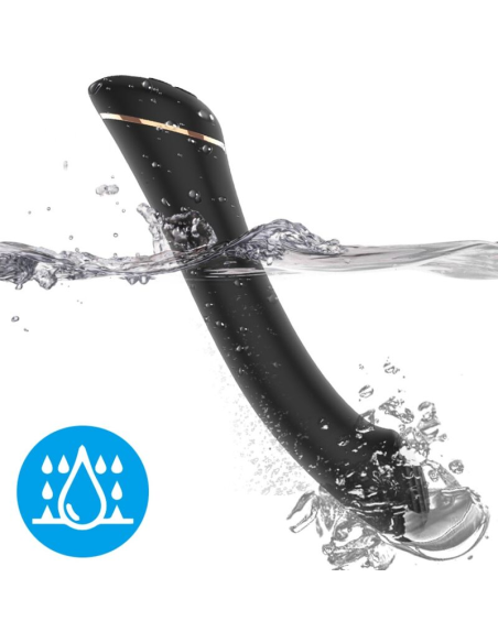 Vibrador ARMONY - Cabeza Plana Silicona Negra | 9 Modos de Vibración & 100% Sumergible