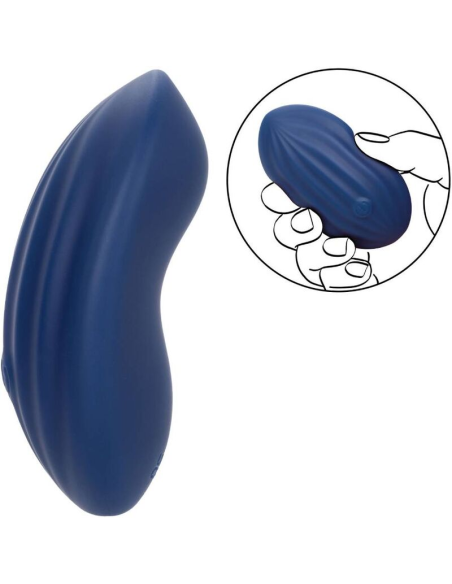 Masajeador CalExotics Cashmere Velvet Curve Azul | Placer Lujoso y Estimulante