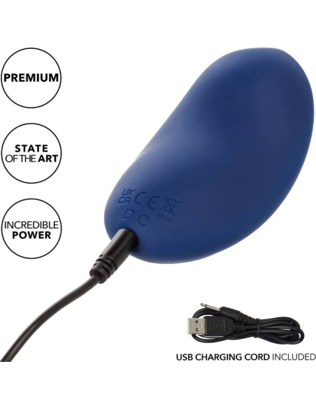 Masajeador CalExotics Cashmere Velvet Curve Azul | Placer Lujoso y Estimulante