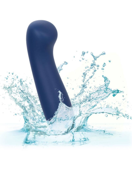 CalExotics Cashmere Satin G Azul - Masajeador Potente e Impermeable para Placer Suntuoso