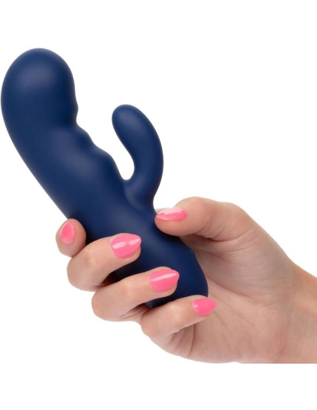 CalExotics Cashmere Silk Duo Azul - Masajeador Doble Motor para Placer Personalizado y Estimulación del Punto G