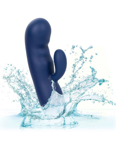 CalExotics Cashmere Silk Duo Azul - Masajeador Doble Motor para Placer Personalizado y Estimulación del Punto G